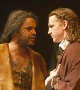 Peter de Jersey as Antiochus and William Houston as Titus Flaminius
