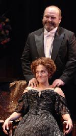 Jack Willis as Ben and Jacqueline Antaramian as Regina in The Little Foxes