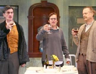 Roger Rees, Rob Campbell & Mark Blum in The Physicists