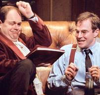 Brad Oscar as  Max Bialystock and   Roger Bart  as   Leo Bloom