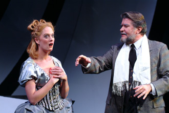 Polly Lee as Lydia and Bernard Burak Sheredy as Max Reinhardt